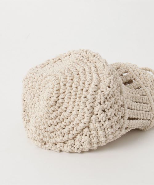 RIVE DROITE(リヴドロワ)の「マクラメバッグ(ショルダーバッグ・レディース・アイボリー/ブラック/ラベンダー・FREE)」の6枚目の写真