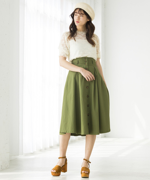 WEGO（ウィゴー）の「WEGO/パフスリーブレース5分袖Tシャツ（Tシャツ/カットソー・レディース・ホワイト/ブラック/アイボリー・FREE）」の10枚目の写真