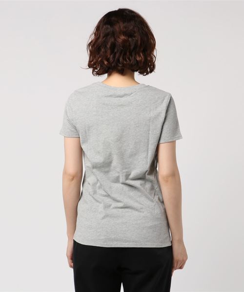 HELIOPOLE(エリオポール)の「THREE DOTS RITA クルーネックTシャツ(Tシャツ/カットソー・レディース・ライトグレー/ネイビー・XS)」の3枚目の写真