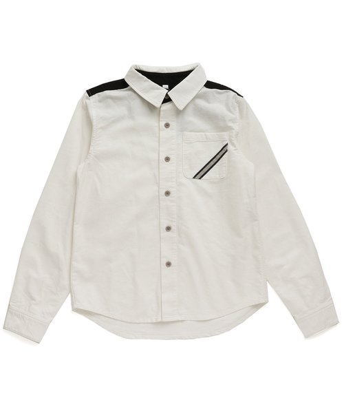 BREEZE（ブリーズ）の「ネット限定 3色3柄長袖シャツ(ジュニア)（シャツ/ブラウス・キッズ・オフホワイト/ドット/チェック・150/160）」の2枚目の写真