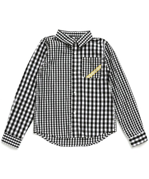 BREEZE（ブリーズ）の「ネット限定 3色3柄長袖シャツ(ジュニア)（シャツ/ブラウス・キッズ・オフホワイト/ドット/チェック・150/160）」の3枚目の写真