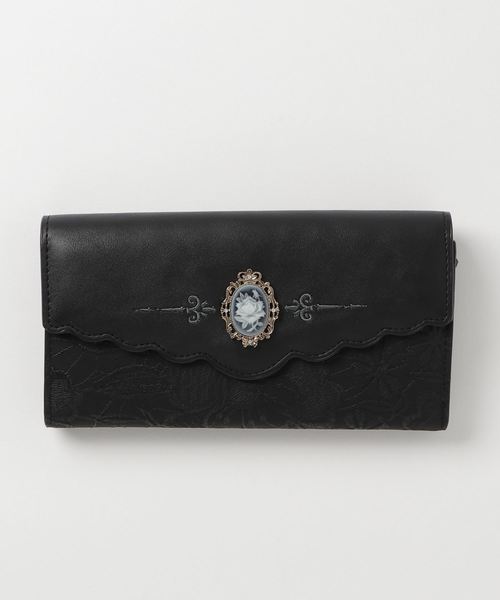 axes femme（アクシーズファム）の「刺繍レース風長財布（財布