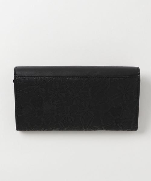 axes femme（アクシーズファム）の「刺繍レース風長財布（財布・レディース・ワイン/ブラック/ベージュ・MEDIUM）」の4枚目の写真