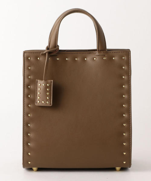 green label relaxing(グリーンレーベルリラクシング)の「KFC スクエア STUDS 2WAY バッグ ◆(ショルダーバッグ・レディース・ブラック/モカ・FREE)」の3枚目の写真