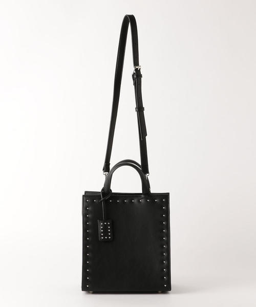 green label relaxing(グリーンレーベルリラクシング)の「KFC スクエア STUDS 2WAY バッグ ◆(ショルダーバッグ・レディース・ブラック/モカ・FREE)」の7枚目の写真