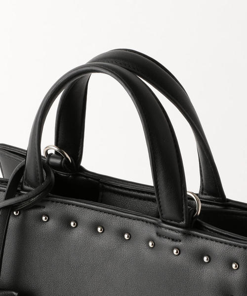 green label relaxing(グリーンレーベルリラクシング)の「KFC スクエア STUDS 2WAY バッグ ◆(ショルダーバッグ・レディース・ブラック/モカ・FREE)」の9枚目の写真