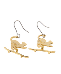 X-girl | X-girl×Aquvii  SK8 CAT EARRINGS(ピアス（両耳用）)