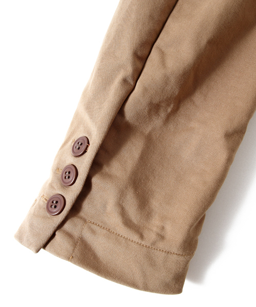 BEAMS PLUS（ビームスプラス）の「□dip / コットンストレッチ 3ボタンジャケット（テーラードジャケット・メンズ・ベージュ/ネイビー・SMALL/MEDIUM/LARGE）」の9枚目の写真
