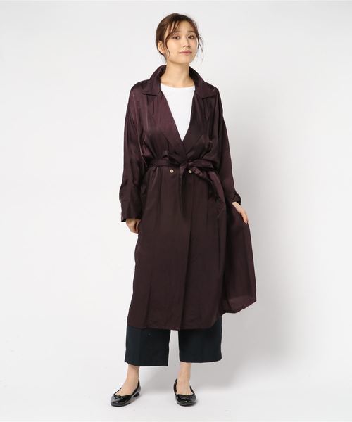 ottilie(オティーリエ)の「【HERENCIA】キュプラドルマンコート(その他アウター・レディース・ブラック/パープル/グレー/イエロー・FREE)」の13枚目の写真