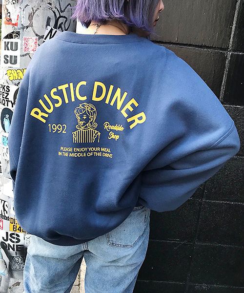 apres jour（アプレジュール）の「アソートレトロプリントスウェット【ZOZOTOWN限定アイテム】（スウェット・レディース・ベージュ/パープル/オフホワイト/ボルドー/ダークブルー/ライトベージュ・フリー）」の4枚目の写真