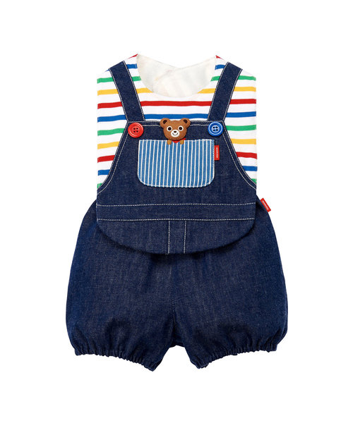 MIKI HOUSE（ミキハウス）の「プッチースタイ・ブルマセット（ベビーギフト・キッズ・ホワイト/マルチ・フリー(70-90cm)）」の10枚目の写真