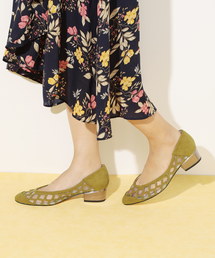 レーザーカットチュールパンプス