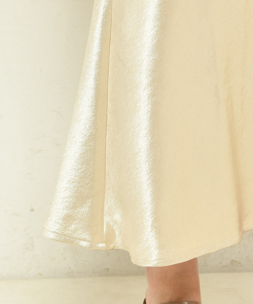 DouDou（ドゥドゥ）の「クレーターサテンマーメイドスカート（スカート・レディース・ホワイト/ピンク/ゴールド・FREE）」の22枚目の写真
