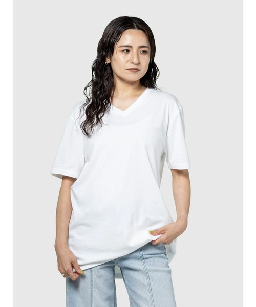 【さりげない個性】D&G パッチ コットン Vネック Tシャツ wide cut-off V-neck S/S – wjk online store