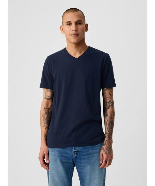 goa カットソー tシャツ スタンダードVネックTシャツ（Tシャツ/カットソー）｜GAP