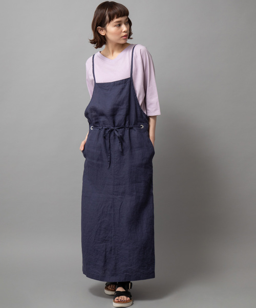 Munich（ミューニック）の「ロゴプリント　前後２Ｗａｙ七分袖Tシャツ（Tシャツ/カットソー・レディース・ラベンダー/ピンク/カーキ/ベージュ/ホワイト・FREE）」の19枚目の写真