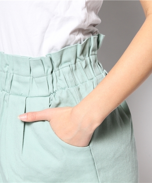 WEGO（ウィゴー）の「WEGO/ウエストフリルタイトスカート（スカート・レディース・グリーン/ネイビー/ライトピンク/サックスブルー・FREE）」の9枚目の写真