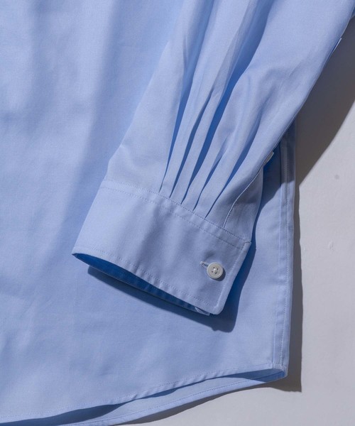 MAISON SPECIAL（メゾンスペシャル）の「【SPECIAL FACTORY × ALBINI/アルビニ 】レギュラーオックスボタンダウンシャツ 【MAISON SPECIAL/メゾンスペシャル】（シャツ/ブラウス・メンズ・オフホワイト/サックスブルー・44/46/48）」の4枚目の写真