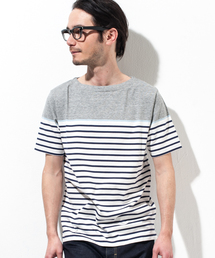 green label relaxing | ◎PANEL/BORDER BOAT S/S Tシャツ(Tシャツ/カットソー)