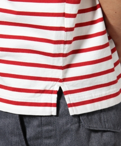 green label relaxing（グリーンレーベルリラクシング）の「◎PANEL/BORDER BOAT S/S Tシャツ ◆（Tシャツ/カットソー・メンズ・ターコイズブルー/ネイビー/グレー/ケリー・X-LARGE/SMALL/LARGE/MEDIUM）」の11枚目の写真