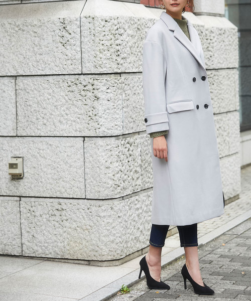 &. NOSTALGIA（アンドドットノスタルジア）の「ウール混オーバーサイズチェスターコート（チェスターコート・レディース・キャメル/グレー/グリーン系その他・M）」の5枚目の写真