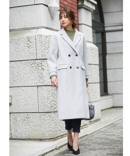 &. NOSTALGIA（アンドドットノスタルジア）の「ウール混オーバーサイズチェスターコート（チェスターコート・レディース・キャメル/グレー/グリーン系その他・M）」の6枚目の写真