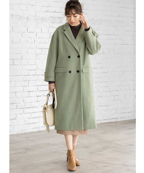 &. NOSTALGIA（アンドドットノスタルジア）の「ウール混オーバーサイズチェスターコート（チェスターコート・レディース・キャメル/グレー/グリーン系その他・M）」の10枚目の写真