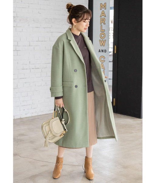 &. NOSTALGIA（アンドドットノスタルジア）の「ウール混オーバーサイズチェスターコート（チェスターコート・レディース・キャメル/グレー/グリーン系その他・M）」の12枚目の写真