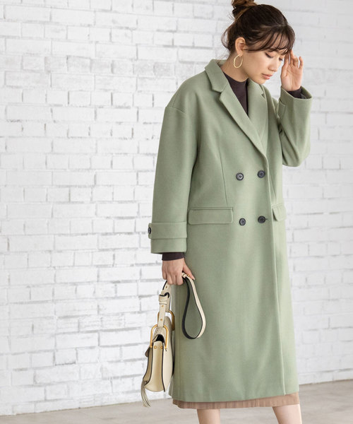 &. NOSTALGIA（アンドドットノスタルジア）の「ウール混オーバーサイズチェスターコート（チェスターコート・レディース・キャメル/グレー/グリーン系その他・M）」の14枚目の写真