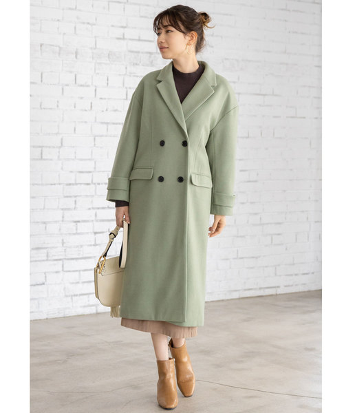 &. NOSTALGIA（アンドドットノスタルジア）の「ウール混オーバーサイズチェスターコート（チェスターコート・レディース・キャメル/グレー/グリーン系その他・M）」の15枚目の写真