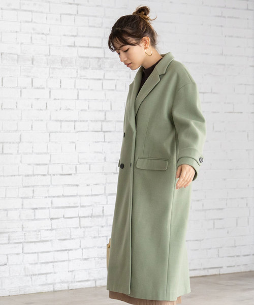 &. NOSTALGIA（アンドドットノスタルジア）の「ウール混オーバーサイズチェスターコート（チェスターコート・レディース・キャメル/グレー/グリーン系その他・M）」の16枚目の写真