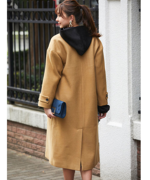 &. NOSTALGIA（アンドドットノスタルジア）の「ウール混オーバーサイズチェスターコート（チェスターコート・レディース・キャメル/グレー/グリーン系その他・M）」の21枚目の写真