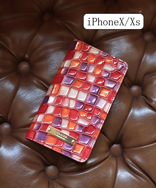 CLAIRE(クレア)の「【GINA掲載】【CLAIRE】ステンドグラスイタリアンレザーiPhoneケース(スマホケース/カバー・レディース・ピンク/イエロー/ブルー/ベージュ/ブラウン・FREE)」の5枚目の写真