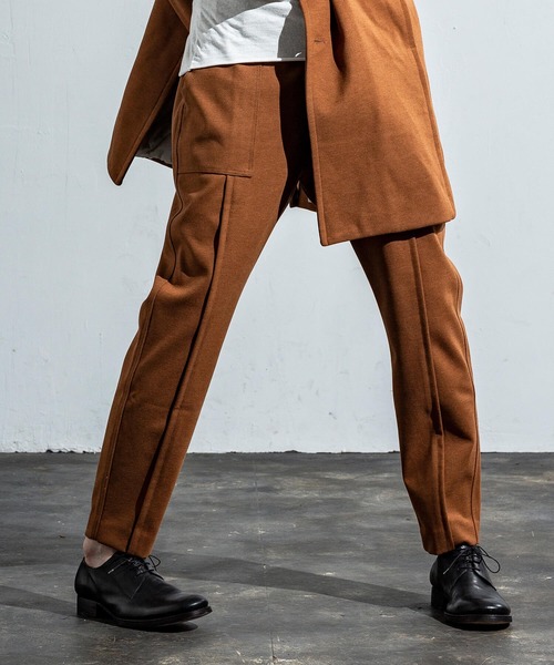 CDM BY CARPEDIEM（シーディーエムバイカルペディエム）の「CDM BY CARPEDIEM(シーディーエム バイ カルペディエム)ベイカースラックス（スウェットパンツ・メンズ・ブラック/ブラウン・S/M/L）」の10枚目の写真