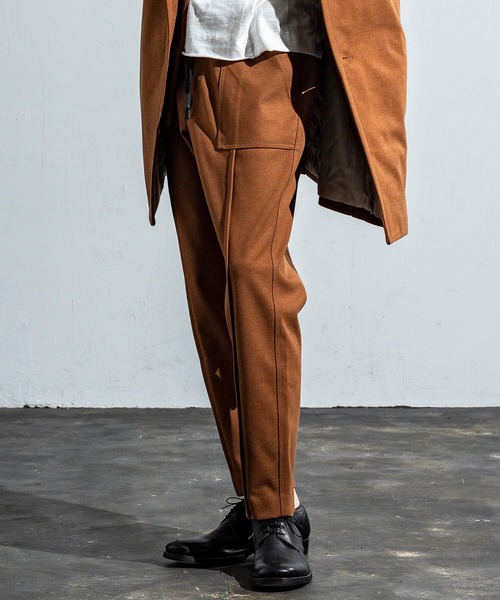 CDM BY CARPEDIEM（シーディーエムバイカルペディエム）の「CDM BY CARPEDIEM(シーディーエム バイ カルペディエム)ベイカースラックス（スウェットパンツ・メンズ・ブラック/ブラウン・S/M/L）」の9枚目の写真