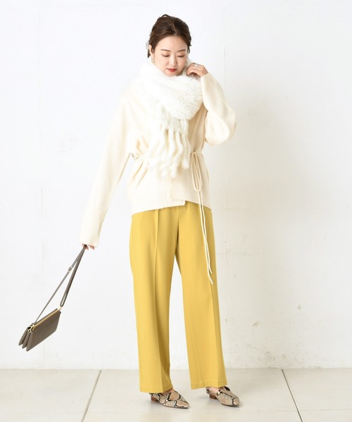 DouDou（ドゥドゥ）の「ミンクストール（ストール/ショール・レディース・ライトグレー/ホワイト・FREE）」の13枚目の写真