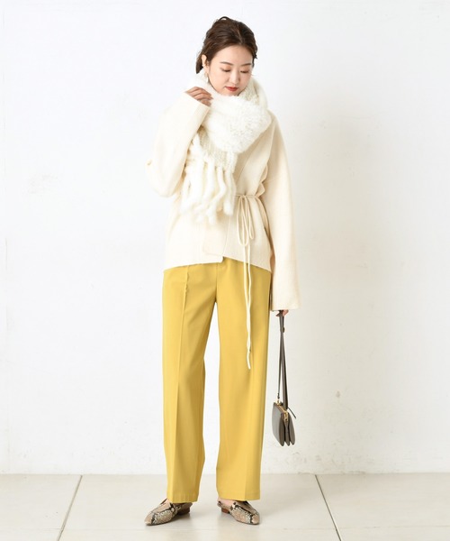 DouDou（ドゥドゥ）の「ミンクストール（ストール/ショール・レディース・ライトグレー/ホワイト・FREE）」の15枚目の写真