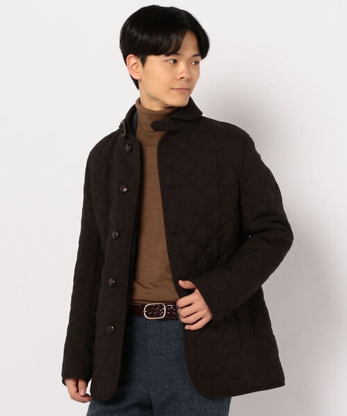 GLOSTER(グロスター)の「丸襟 キルティング ジャケット(ブルゾン・メンズ・グレー系その他/ブラウン系その他/ブルー系その他・S/M/L/XL)」の3枚目の写真