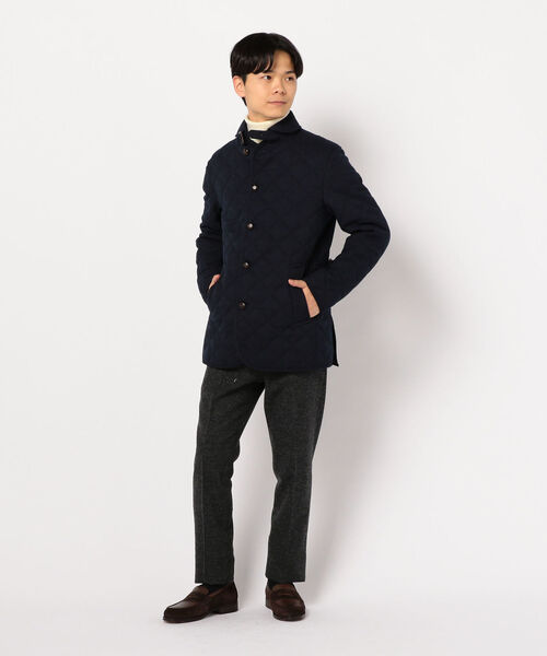 GLOSTER(グロスター)の「丸襟 キルティング ジャケット(ブルゾン・メンズ・グレー系その他/ブラウン系その他/ブルー系その他・S/M/L/XL)」の16枚目の写真