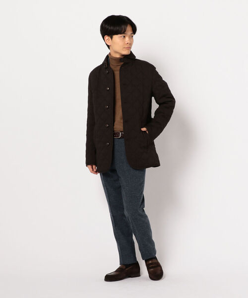 GLOSTER(グロスター)の「丸襟 キルティング ジャケット(ブルゾン・メンズ・グレー系その他/ブラウン系その他/ブルー系その他・S/M/L/XL)」の17枚目の写真