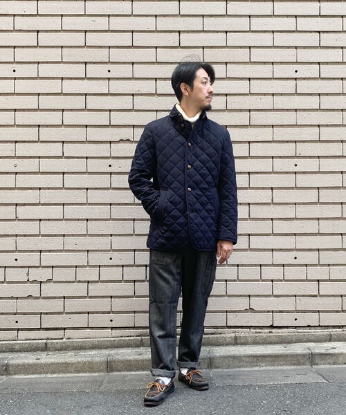 GLOSTER(グロスター)の「丸襟 キルティング ジャケット(ブルゾン・メンズ・グレー系その他/ブラウン系その他/ブルー系その他・S/M/L/XL)」の18枚目の写真