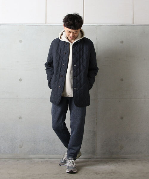 GLOSTER(グロスター)の「丸襟 キルティング ジャケット(ブルゾン・メンズ・グレー系その他/ブラウン系その他/ブルー系その他・S/M/L/XL)」の19枚目の写真