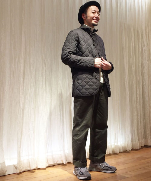 GLOSTER(グロスター)の「丸襟 キルティング ジャケット(ブルゾン・メンズ・グレー系その他/ブラウン系その他/ブルー系その他・S/M/L/XL)」の20枚目の写真