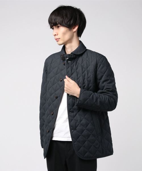 GLOSTER(グロスター)の「丸襟 キルティング ジャケット(ブルゾン・メンズ・グレー系その他/ブラウン系その他/ブルー系その他・S/M/L/XL)」の21枚目の写真