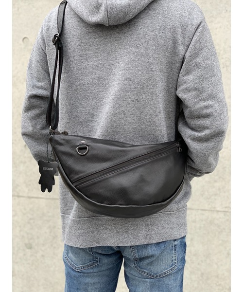 ソフトホースレザー・ショルダーバッグDECADE(No-01226) Oiled Horse