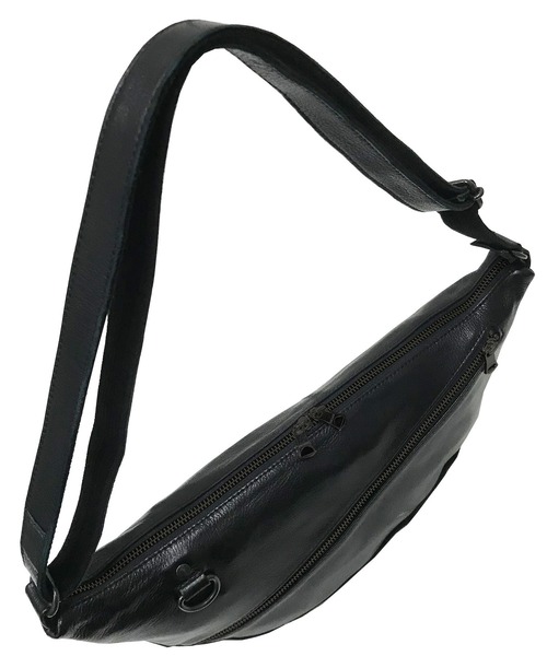 【廃盤】AGILITY レザー製黒ダーツバッグ ソフトホースレザー・ショルダーバッグDECADE(No-01226) Oiled