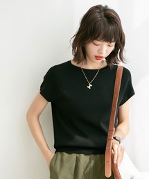 SAISON DE PAPILLON（セゾンドパピヨン）の「ラグランスリーブバックオープンプルオーバー（Tシャツ/カットソー）」