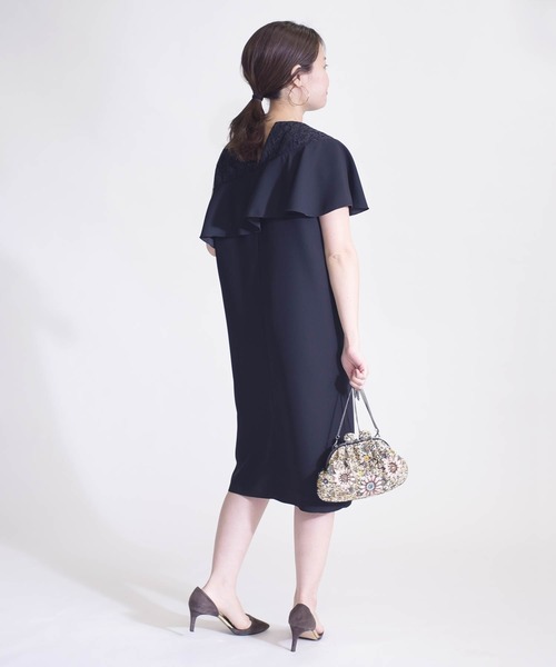 ships little black(シップスリトルブラック)の「little black:アシンメトリーレースワンピース(ワンピース・レディース・ブルー/ブラック・ONE SIZE)」の22枚目の写真