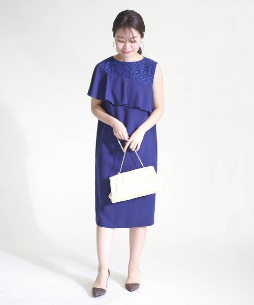 ships little black(シップスリトルブラック)の「little black:アシンメトリーレースワンピース(ワンピース・レディース・ブルー/ブラック・ONE SIZE)」の19枚目の写真