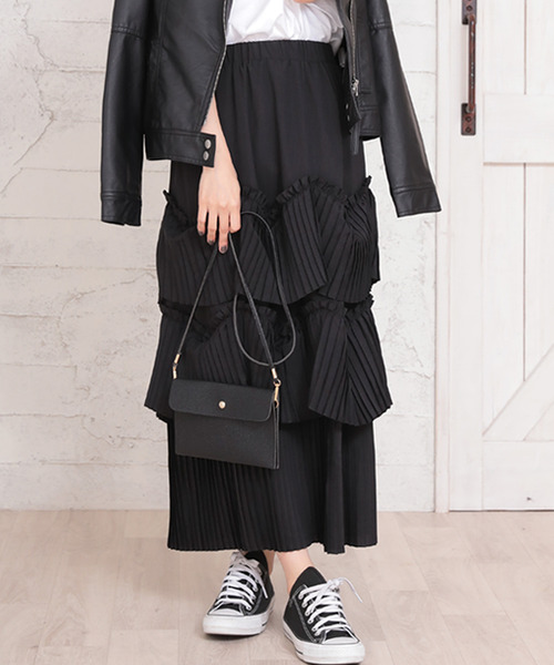 Girly Doll（ガーリードール）の「ティアードスカート（スカート・レディース・ホワイト/グリーン・S/M/L）」の9枚目の写真